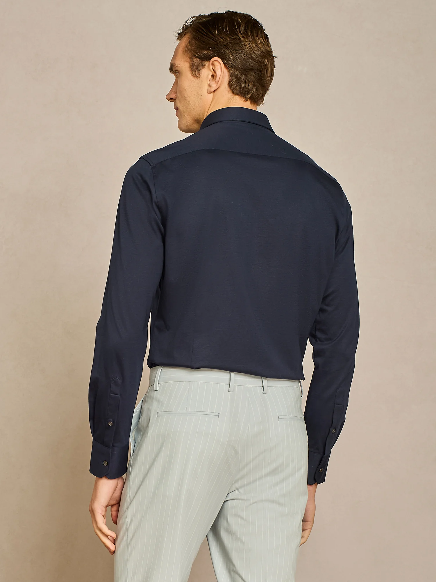 Camicia jersey blu - Image 4