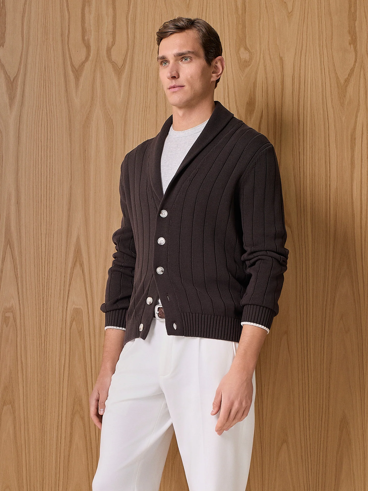 Cardigan sciallato moro - Image 2