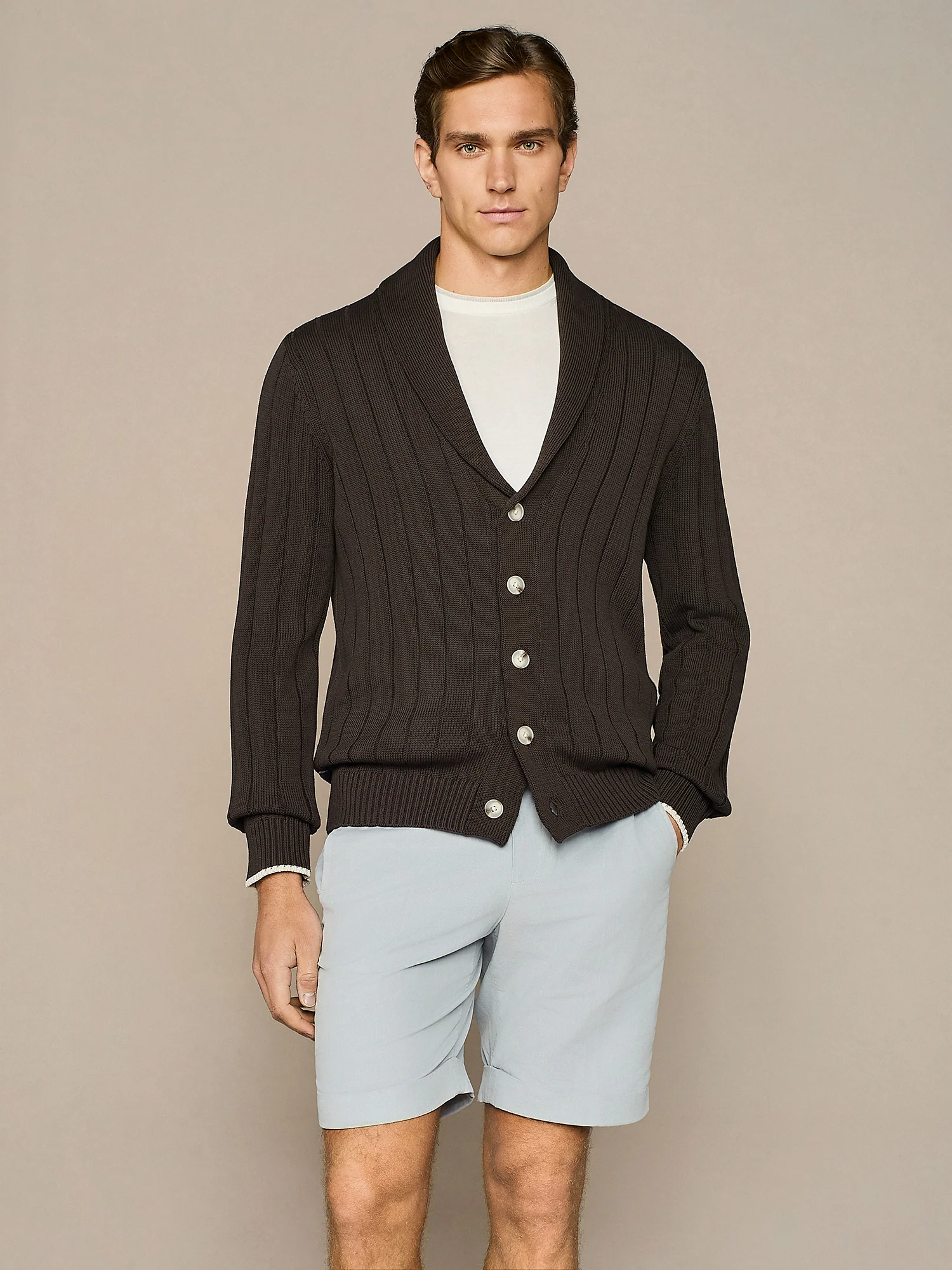Cardigan sciallato moro - Image 5