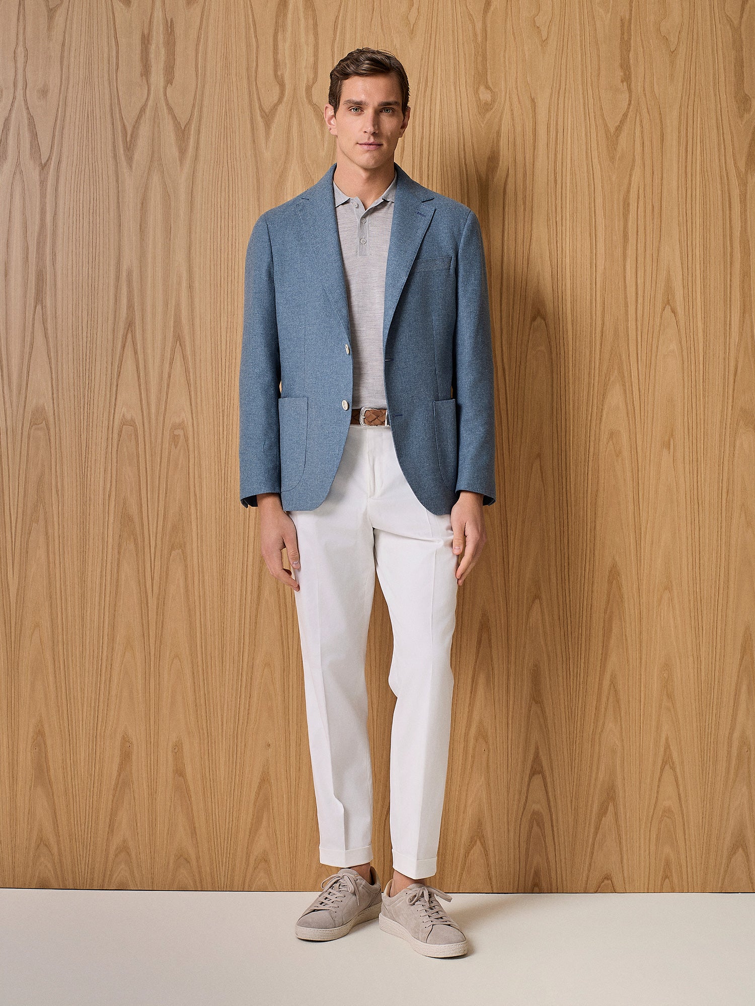 Giacca misto lino cloud - Image 3