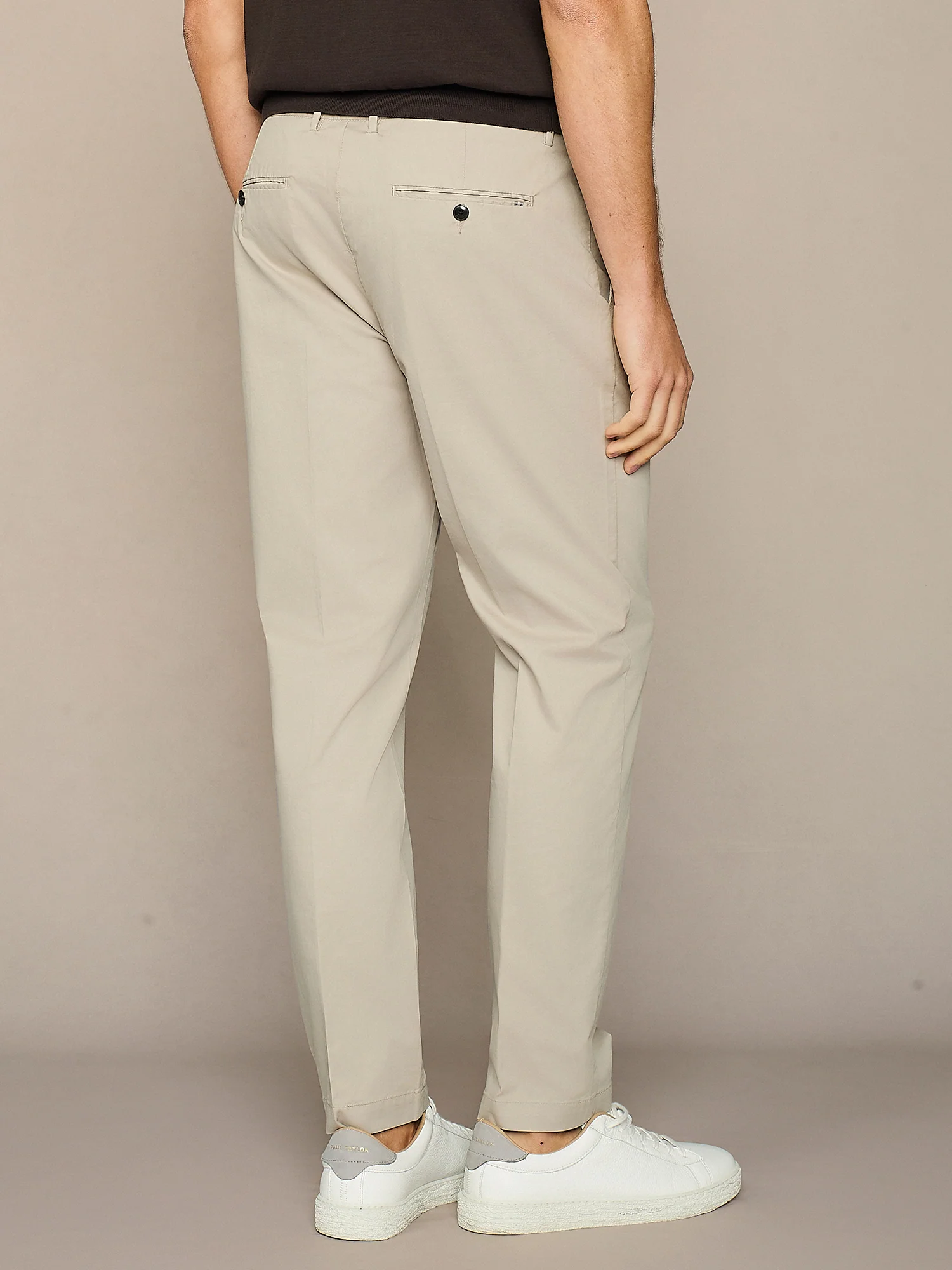 Pantalone chino in cotone burro - Image 5