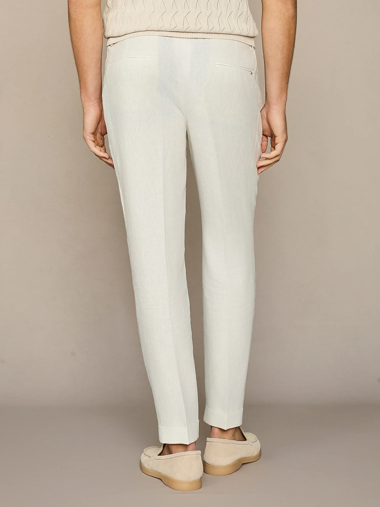 Pantalone in lino bianco - Image 4