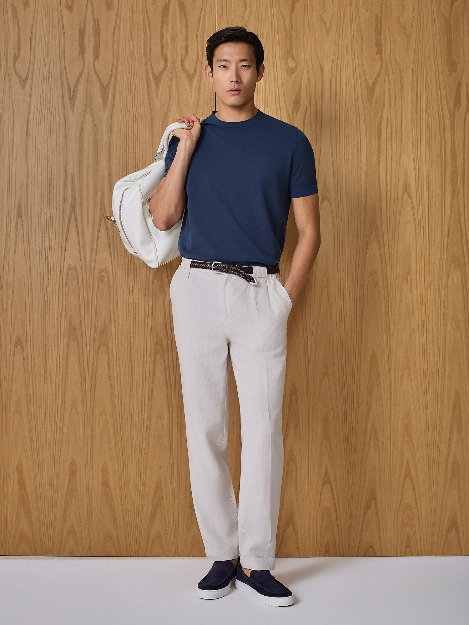 Pantalone in lino burro