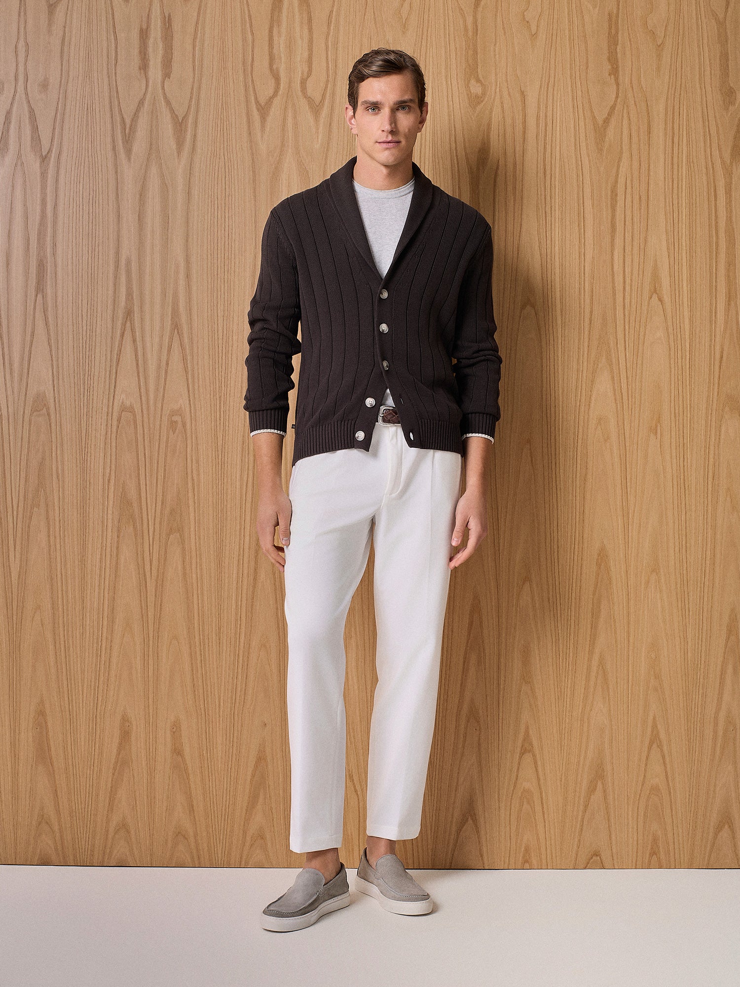Cardigan sciallato moro - Image 3