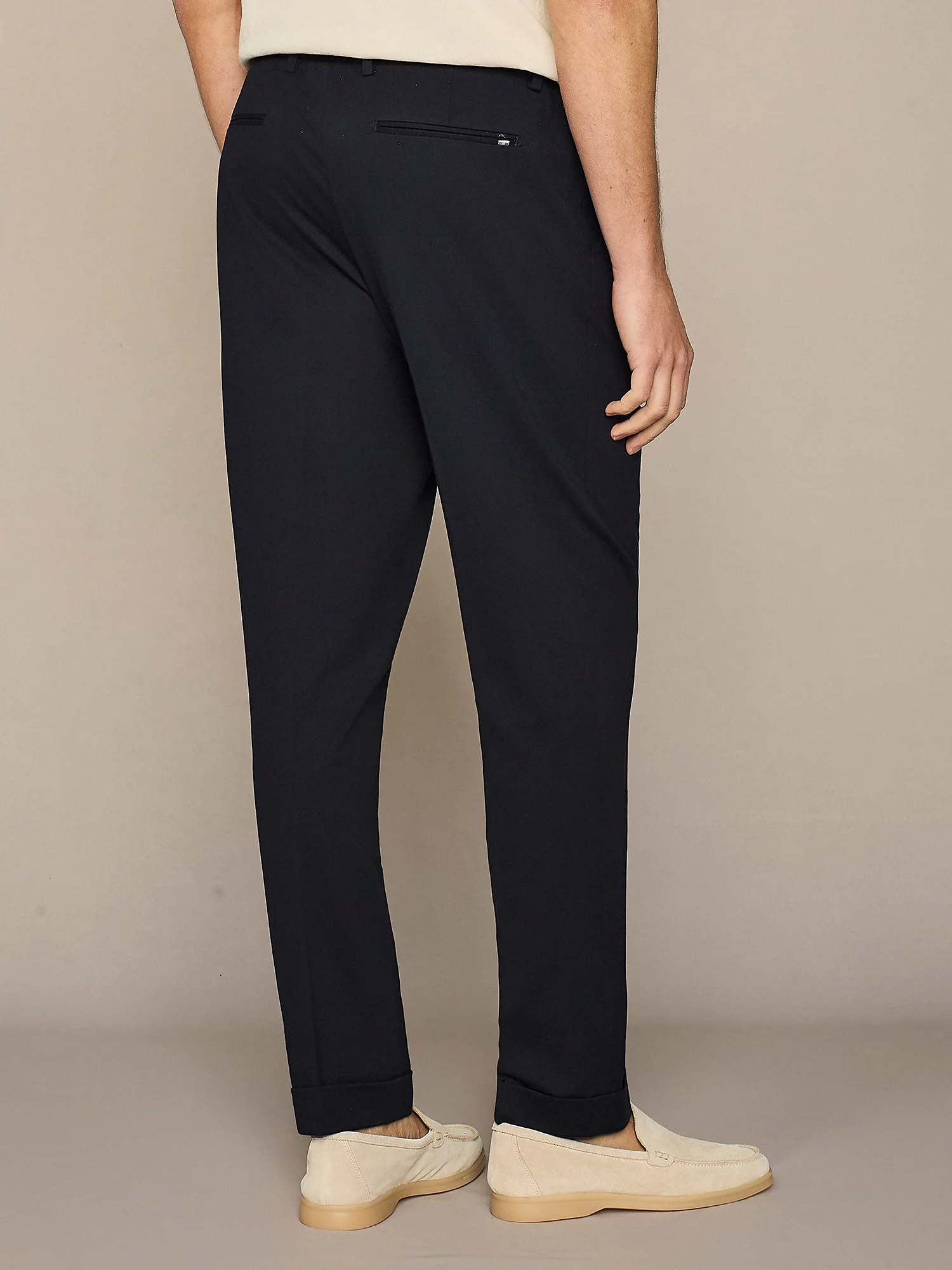 Pantalone jersey piquet navy - Image 5