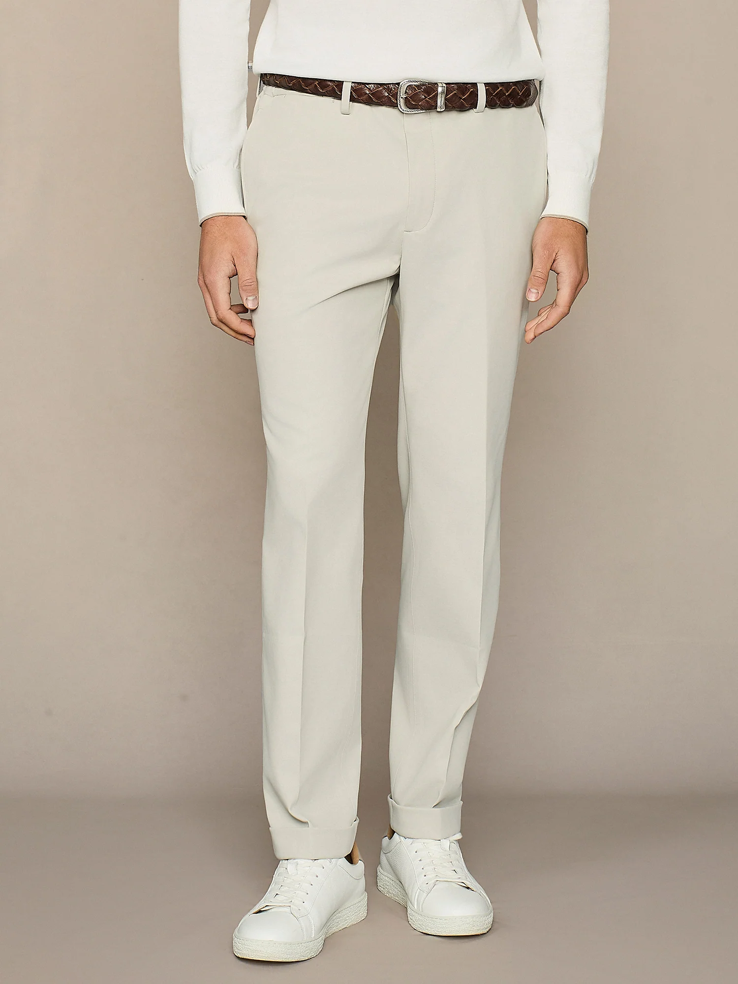 Pantalone jersey piquet stone - Image 2