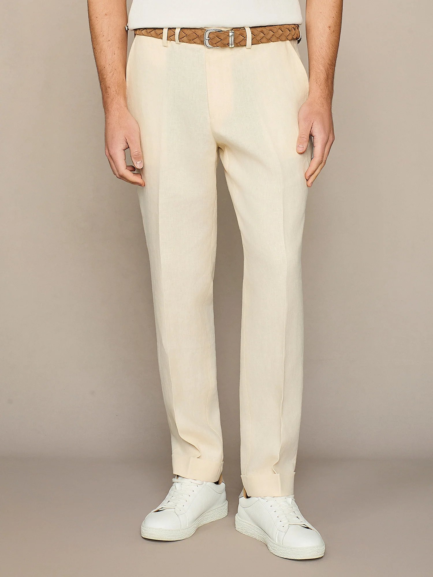 Pantalone lino apricot - Image 2