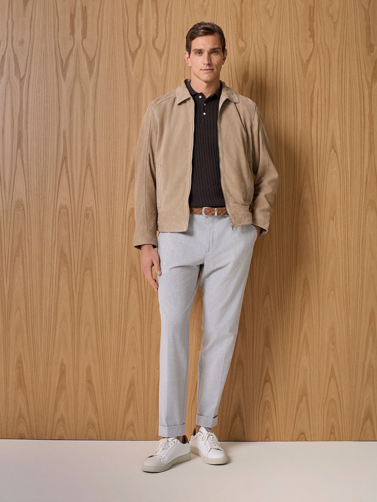Polo trecce in maglia moro - Image 5