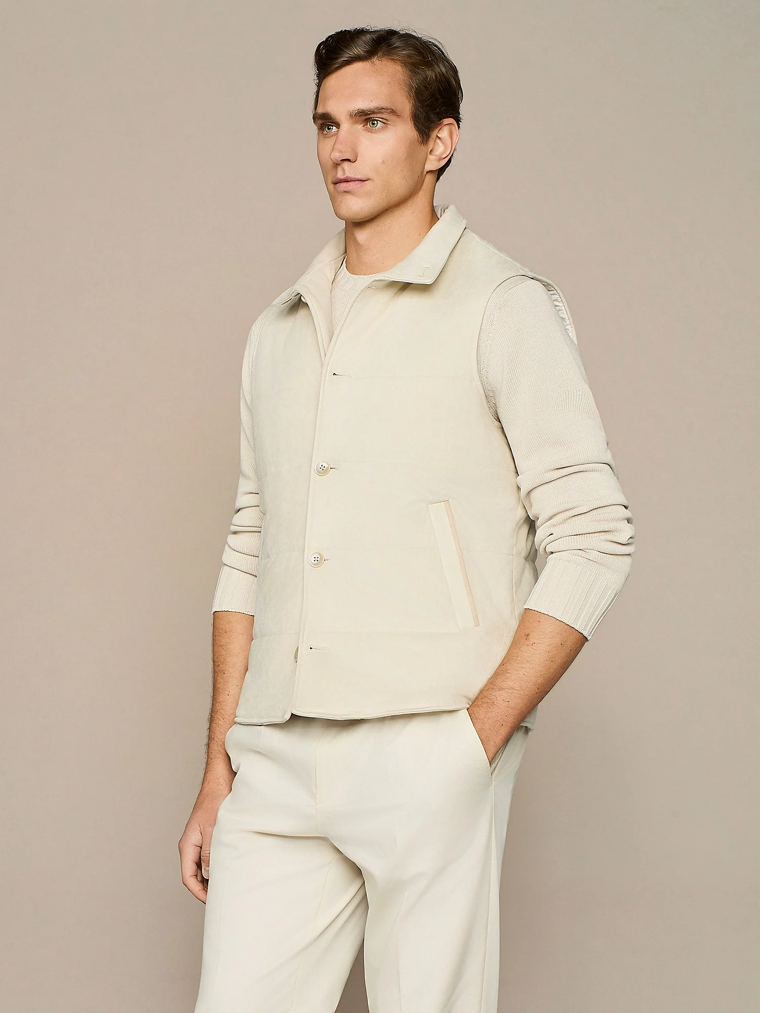 Smanicato eco suede beige - Image 2