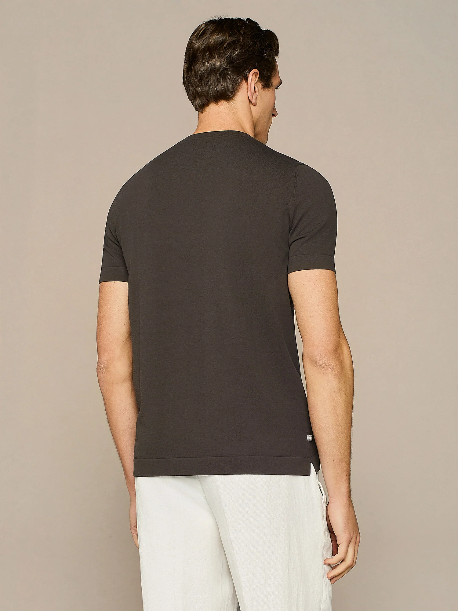 T-shirt crepe in maglia moro - Image 4