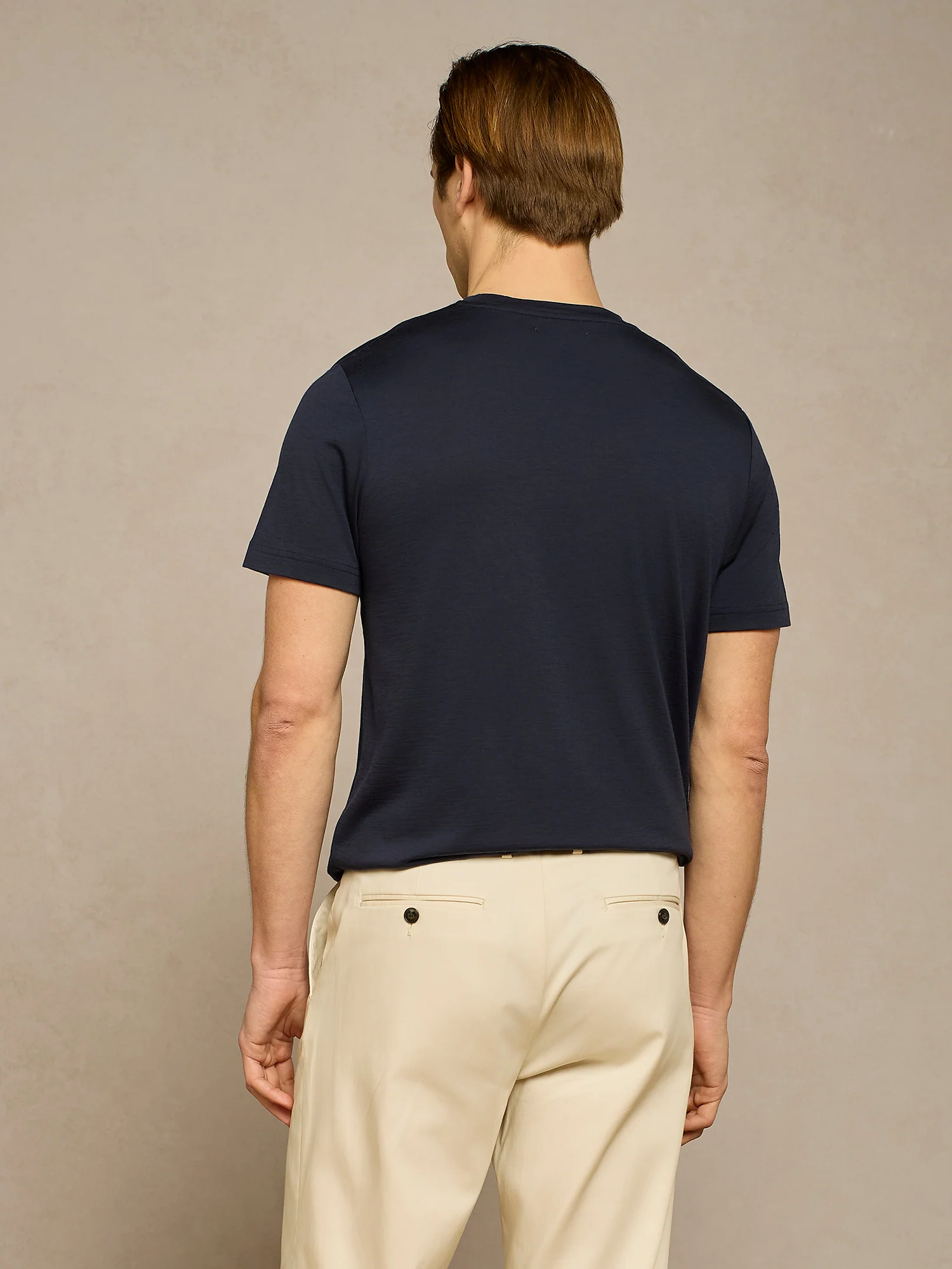 T-shirt in lana blu - Image 4