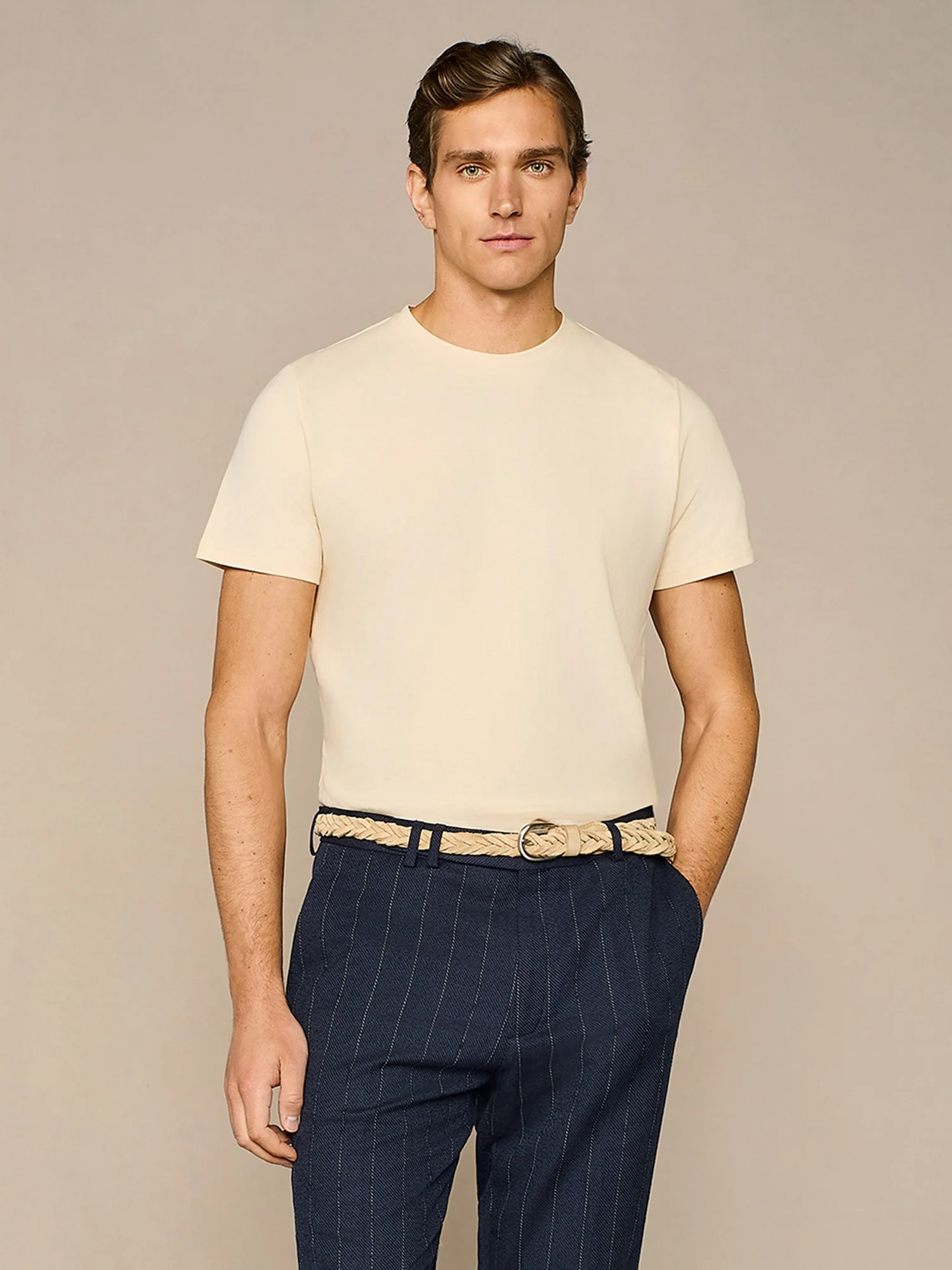 T-shirt piquet apricot