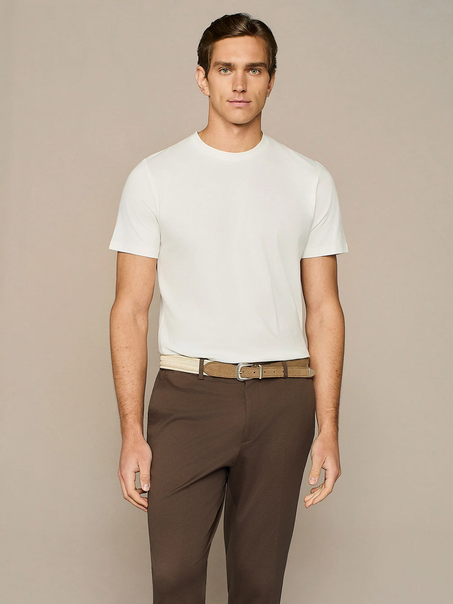 T-shirt piquet bianco
