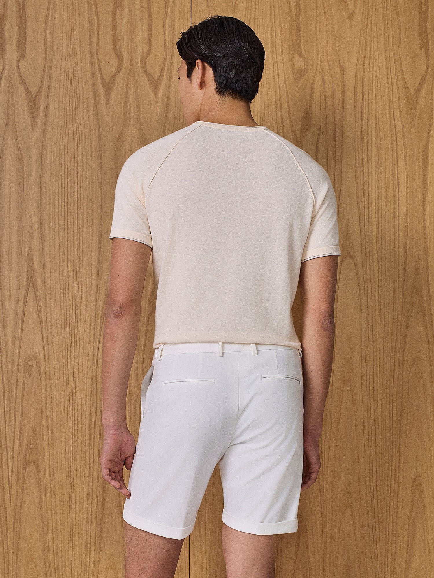 T-shirt roll-end in maglia apricot - Image 4