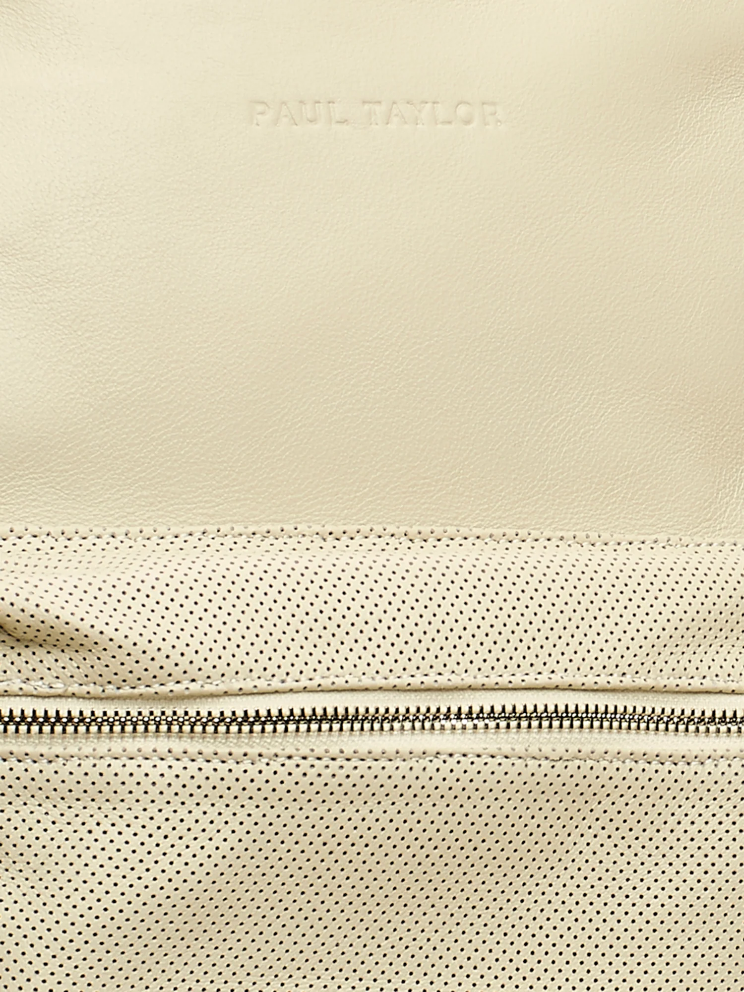 Zaino in vitello traforato light beige - Image 2