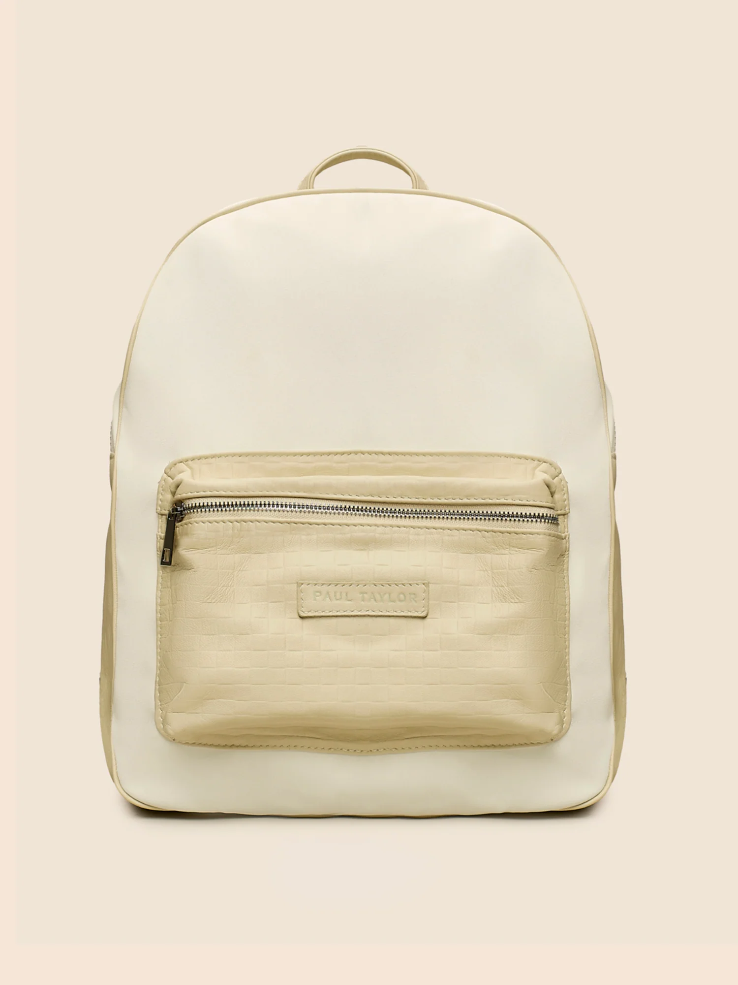 Zaino tecnico in vitello off-white